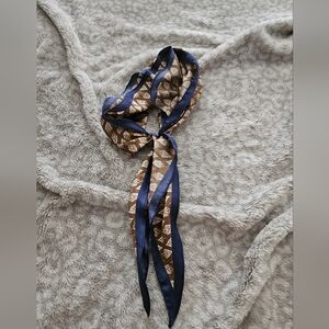 Zara Brown and Blue Patterned Scarf
